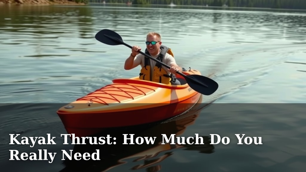 Kayak Thrust: How Much Do You Really Need