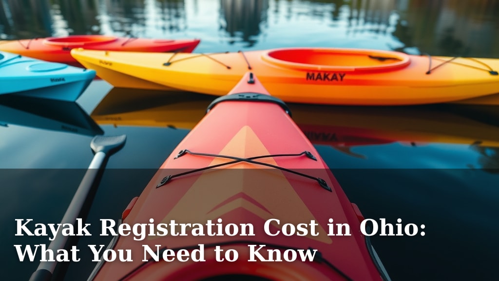 Kayak Registration Cost in Ohio: What You Need to Know