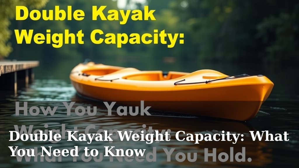 Double Kayak Weight Capacity: What You Need to Know