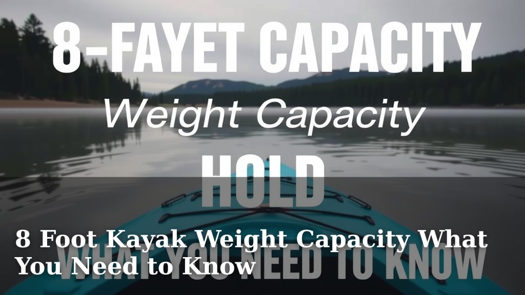 8 Foot Kayak Weight Capacity What You Need to Know