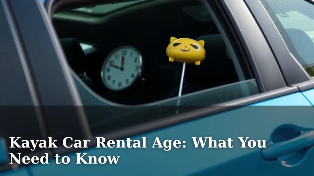 Kayak Car Rental Age: What You Need to Know
