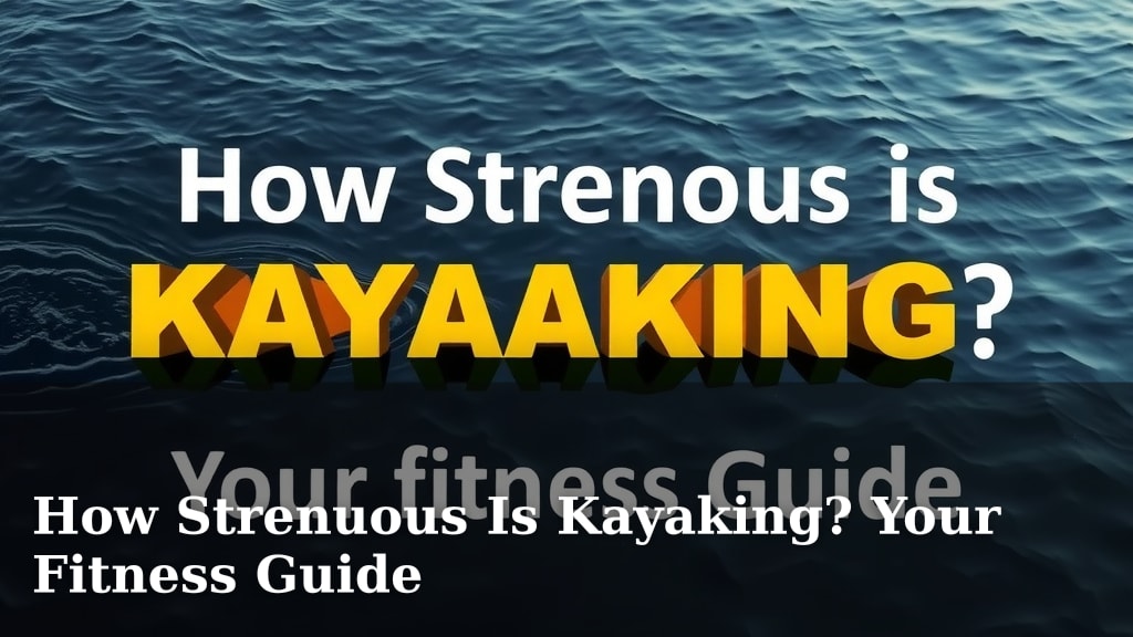 How Strenuous Is Kayaking? Your Fitness Guide