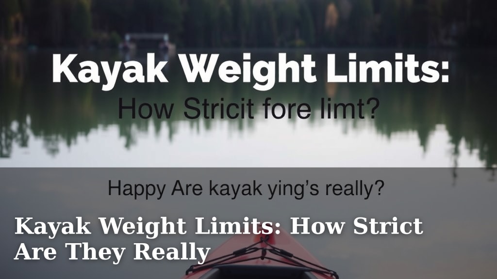 Kayak Weight Limits: How Strict Are They Really