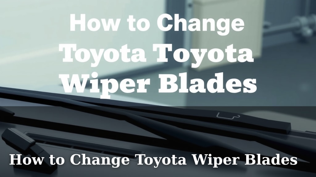 How to Change Toyota Wiper Blades