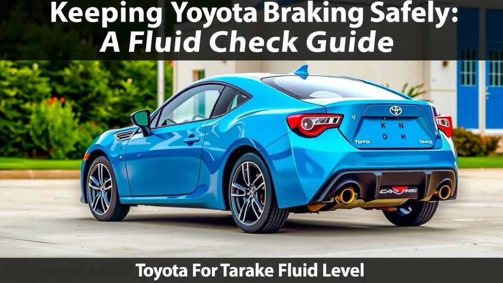 Keeping Your Toyota Braking Safely: A Fluid Check Guide