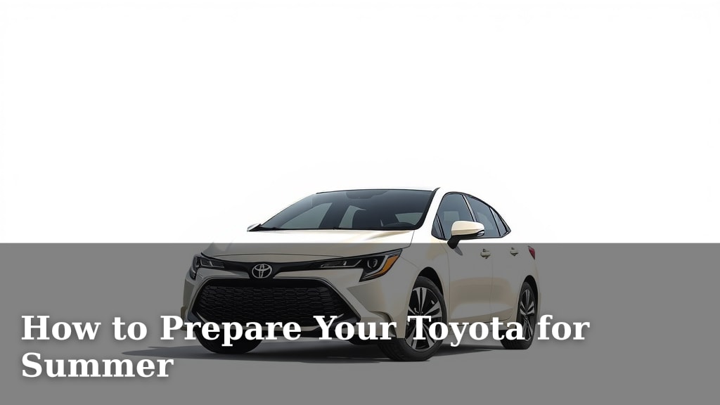 How to Prepare Your Toyota for Summer