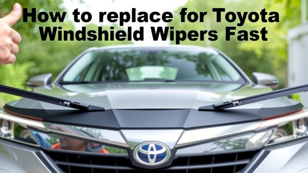 Getting Your Toyota Windshield Wipers Replaced Quickly
