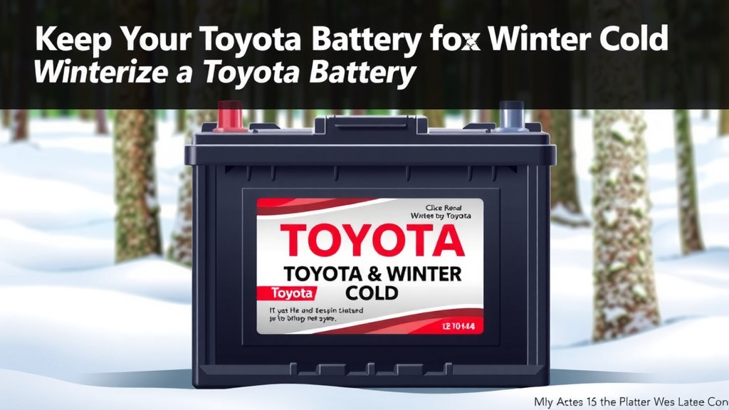 Keep Your Toyota Battery Ready for Winter Cold