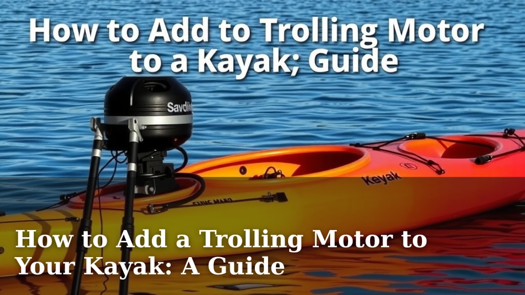 How to Add a Trolling Motor to Your Kayak: A Guide