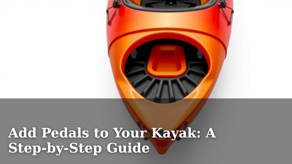 Add Pedals to Your Kayak: A Step-by-Step Guide