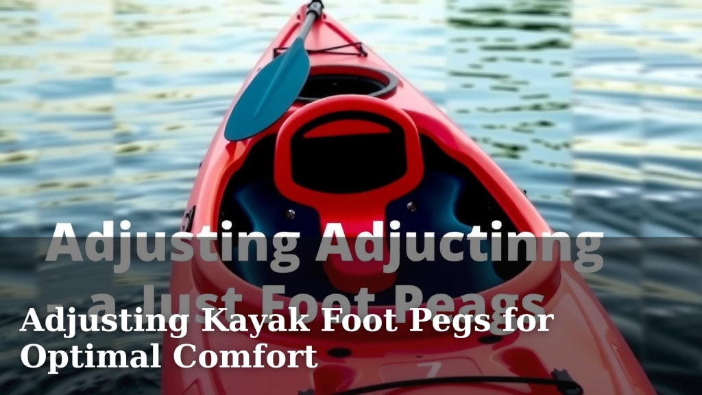 Adjusting Kayak Foot Pegs for Optimal Comfort