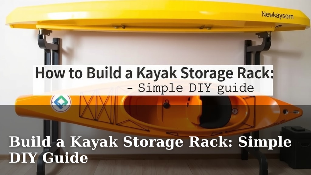 Build a Kayak Storage Rack: Simple DIY Guide