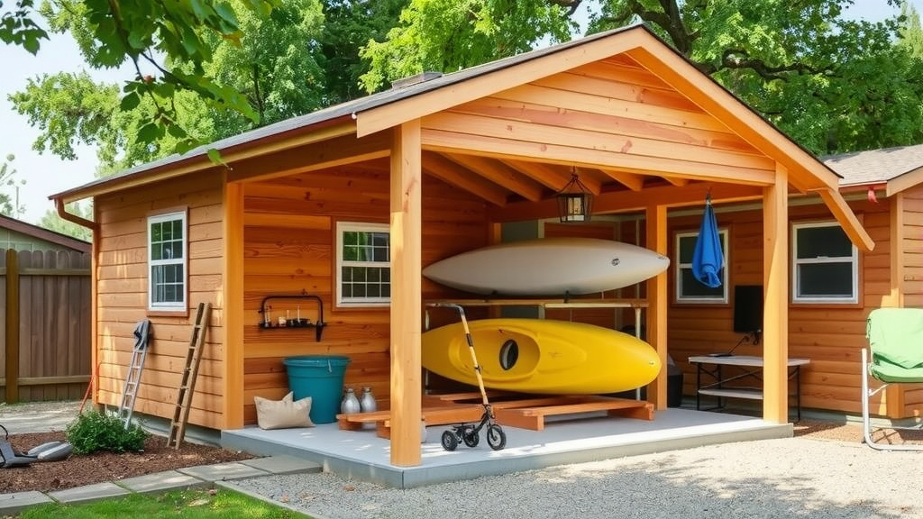 Constructing Your Own Kayak Storage Haven