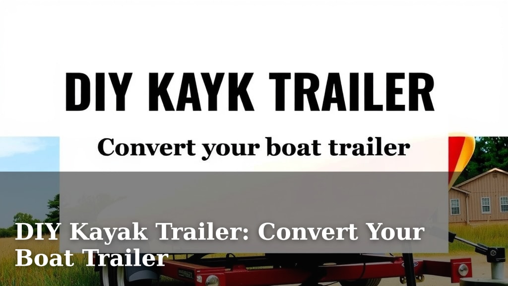 DIY Kayak Trailer: Convert Your Boat Trailer