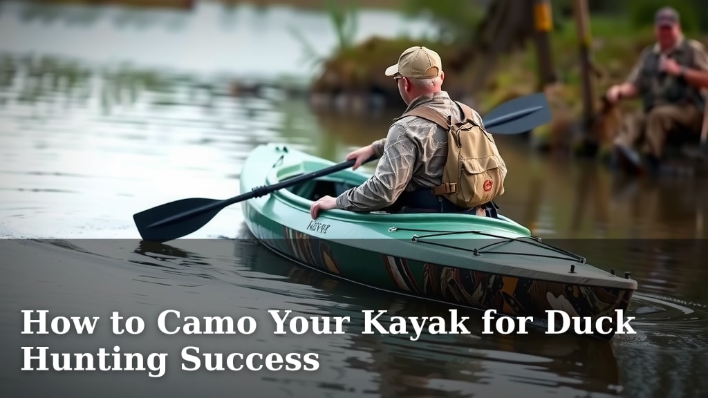 How to Camo Your Kayak for Duck Hunting Success