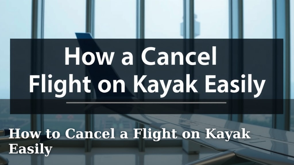 How to Cancel a Flight on Kayak Easily