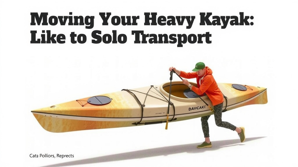 Moving Your Heavy Kayak Like a Pro