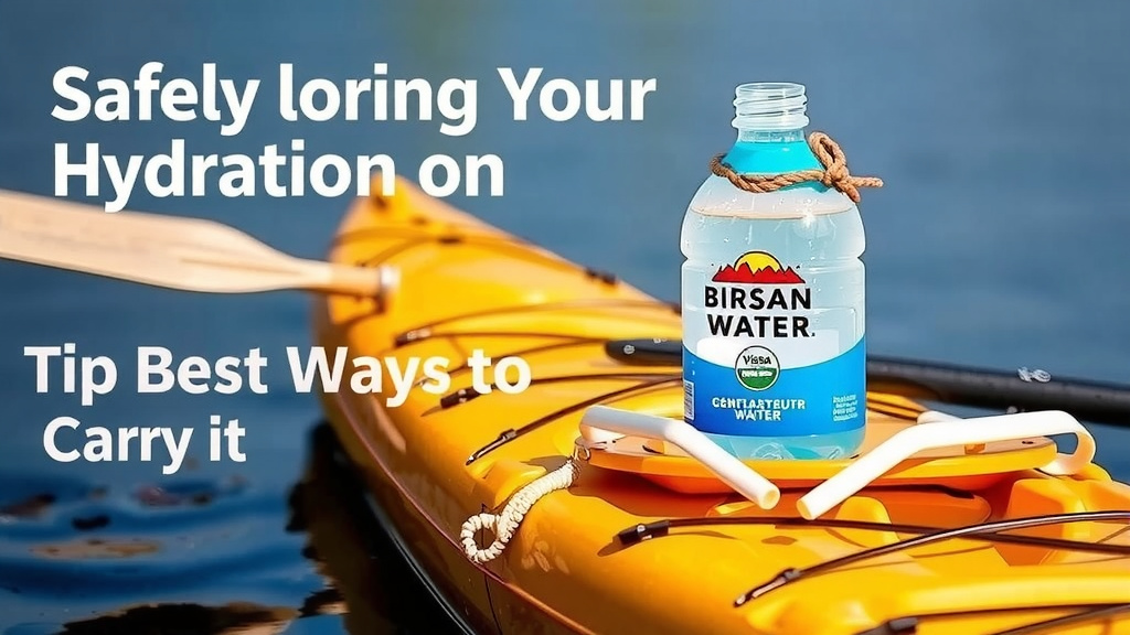 Safely Storing Your Hydration on Kayak Adventures