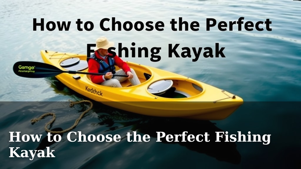How to Choose the Perfect Fishing Kayak