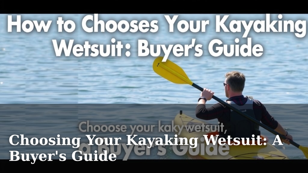 Choosing Your Kayaking Wetsuit: A Buyer's Guide
