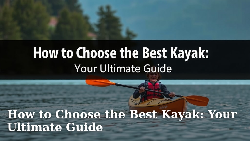 How to Choose the Best Kayak: Your Ultimate Guide