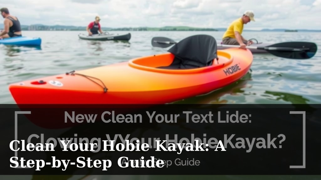 Clean Your Hobie Kayak: A Step-by-Step Guide