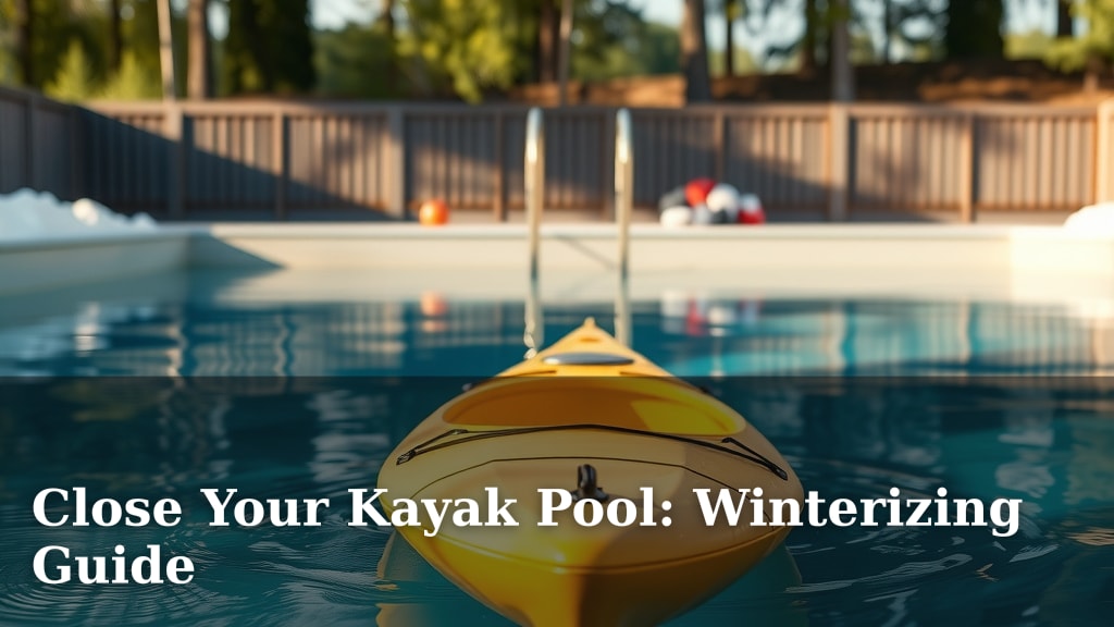 Close Your Kayak Pool: Winterizing Guide