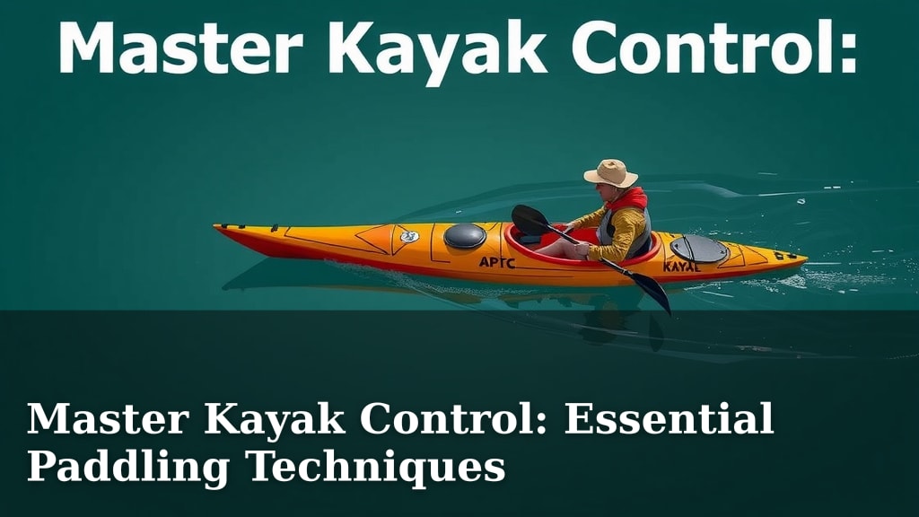 Master Kayak Control: Essential Paddling Techniques