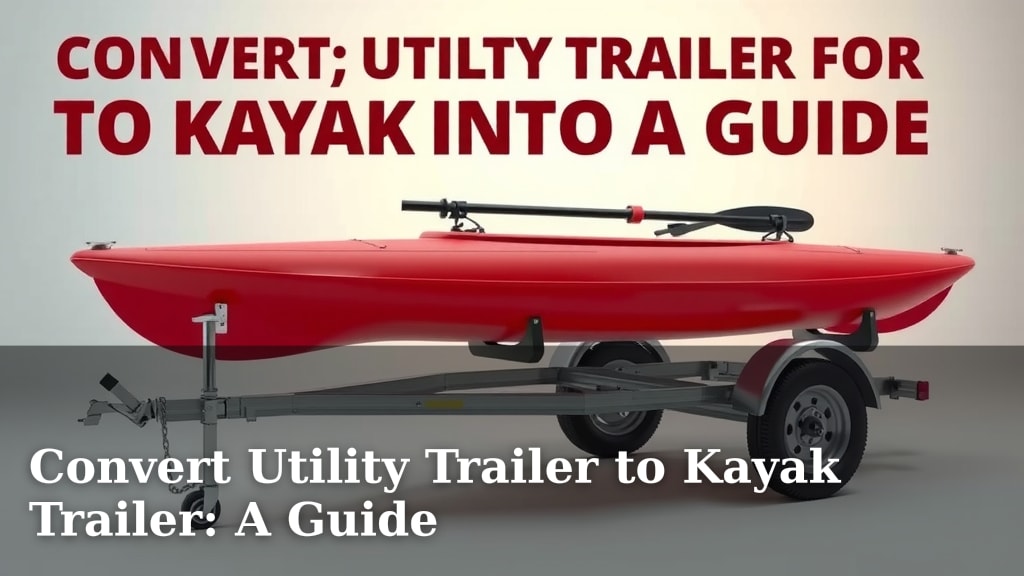 Convert Utility Trailer to Kayak Trailer: A Guide