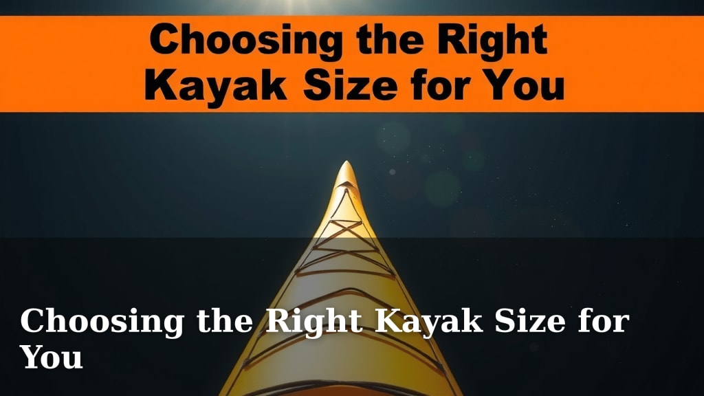 Choosing the Right Kayak Size for You