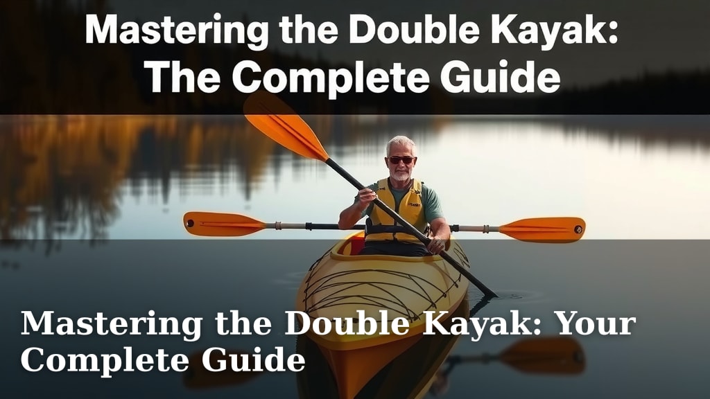 Mastering the Double Kayak: Your Complete Guide