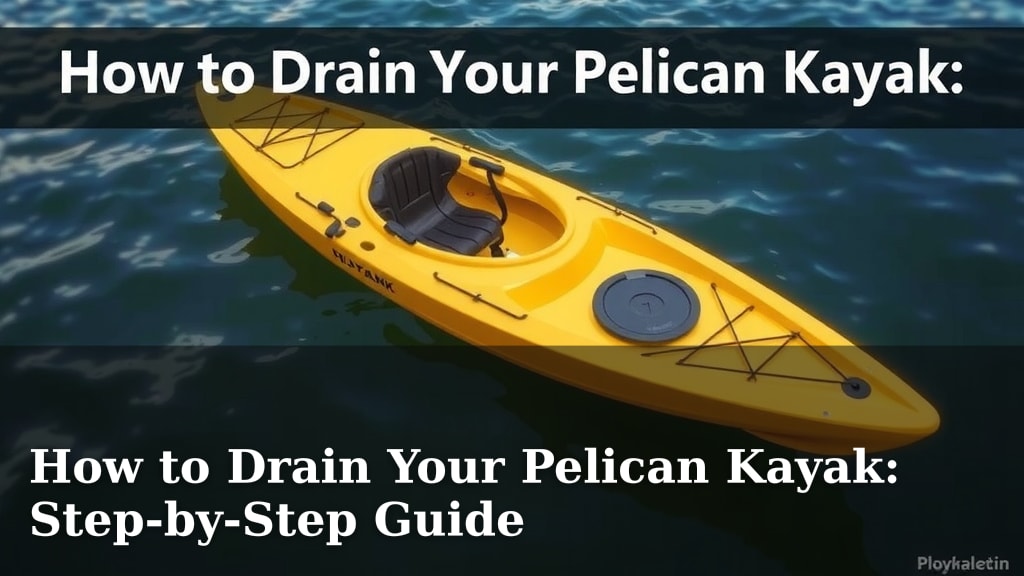 How to Drain Your Pelican Kayak: Step-by-Step Guide