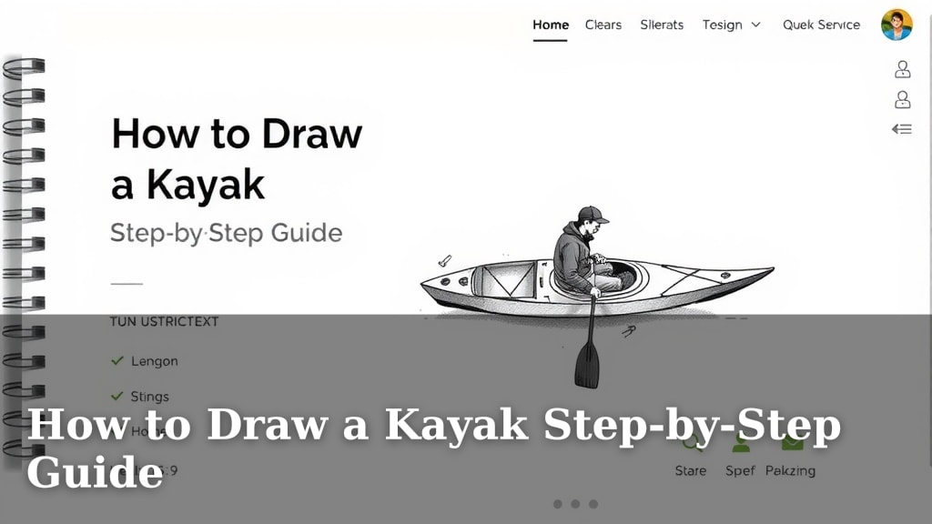 How to Draw a Kayak Step-by-Step Guide