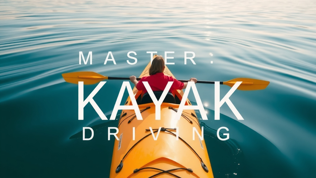 Master Kayak Driving: Your Essential Beginner's Guide