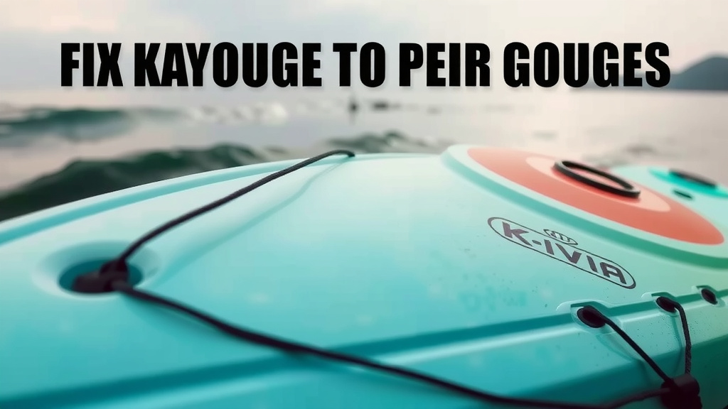 Repairing Gouges in Your Kayak's Hull
