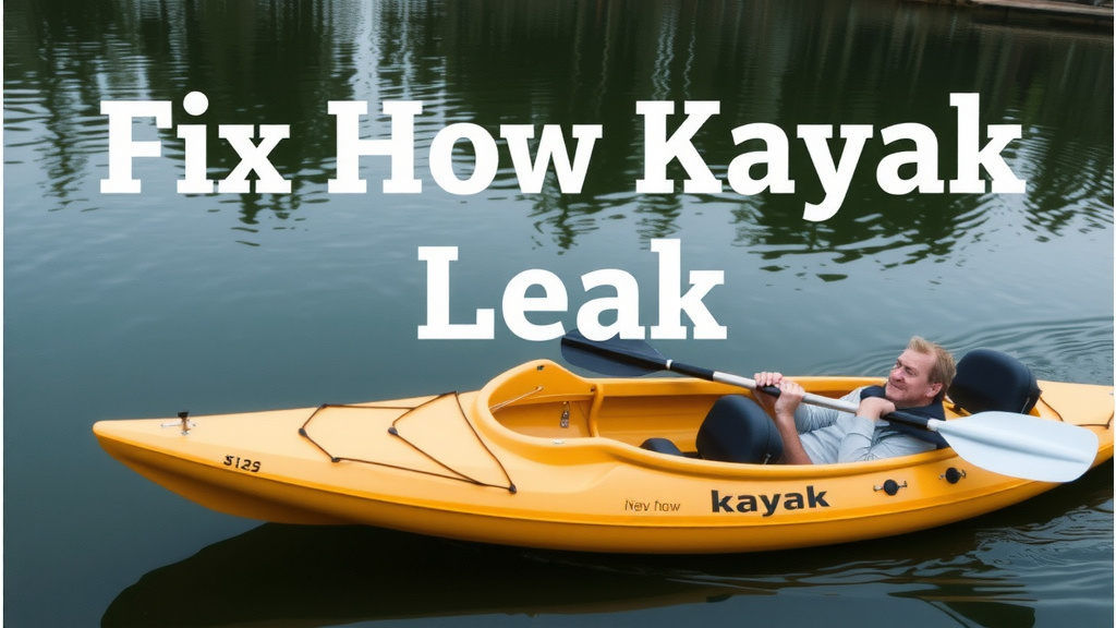 Fix Your Kayak Leak: A Simple Step-by-Step Guide