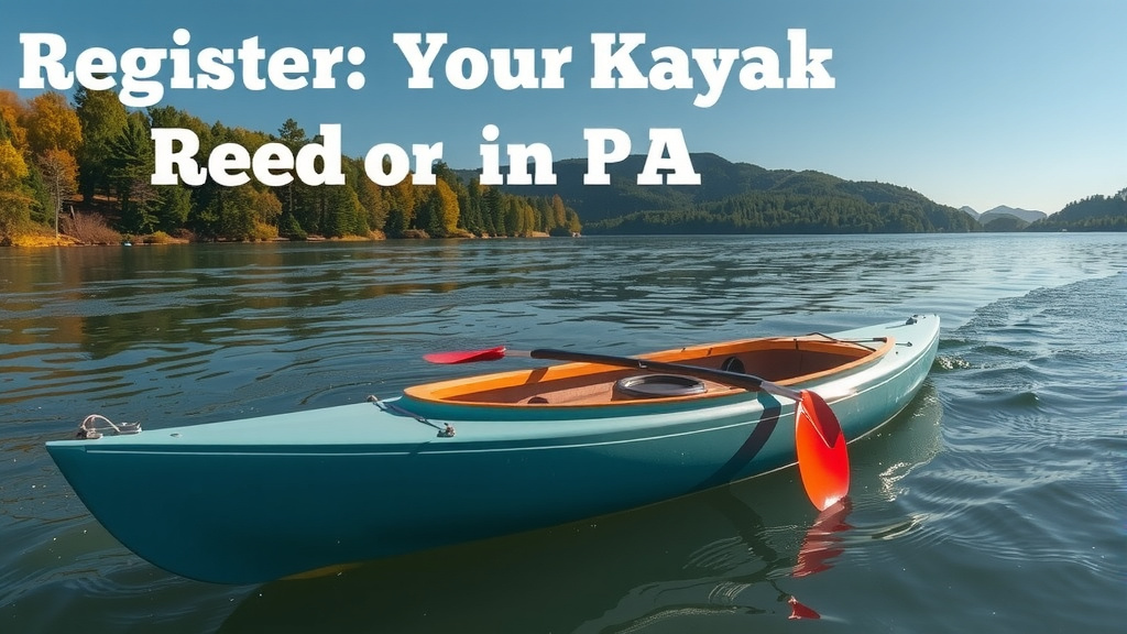 Registering Your Kayak in Pennsylvania: What You Need to Know