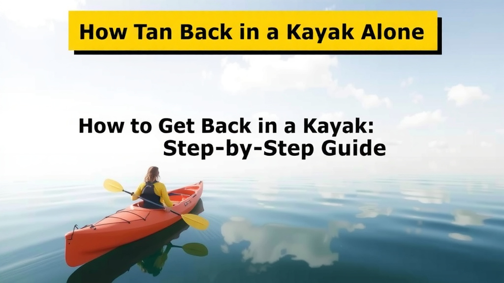 How to Get Back in a Kayak Alone: Step-by-Step Guide