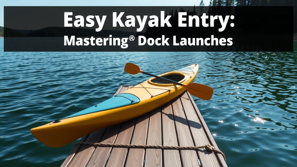 Easy Kayak Entry: Mastering Dock Launches