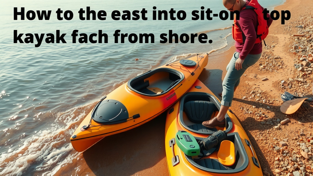 Getting Into Your Sit-On-Top Kayak From Shore