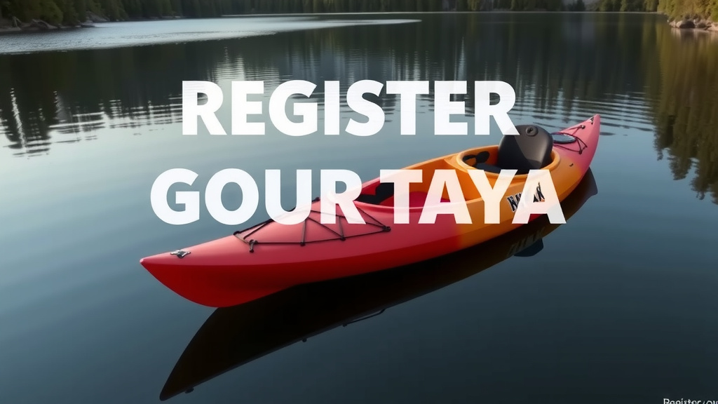 How to Register Your Kayak Step-by-Step Guide