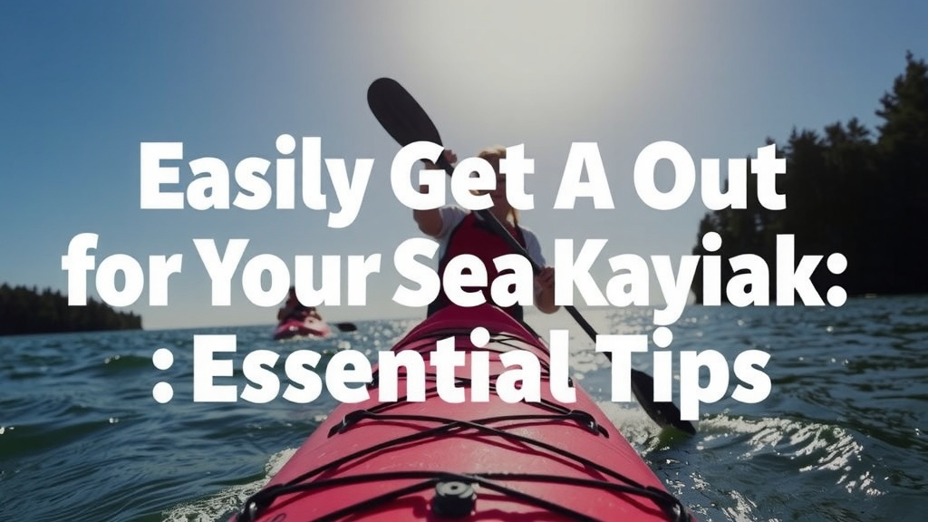 Easily Get Out of Your Sea Kayak: Essential Tips