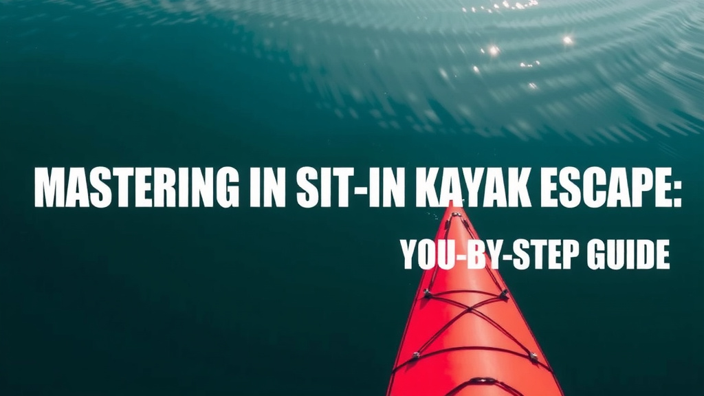 Mastering the Sit-In Kayak Escape: Step-by-Step Guide
