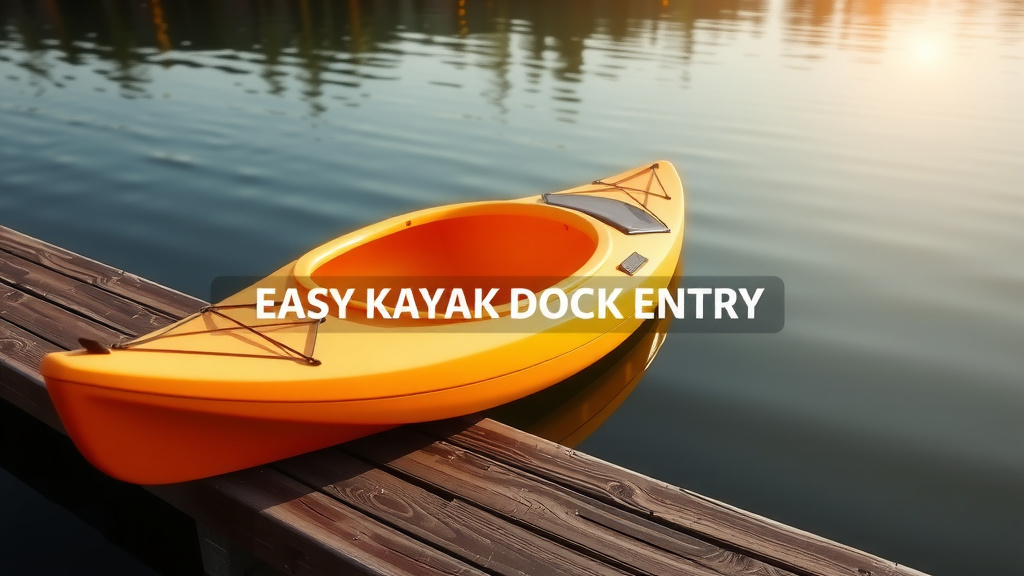 Easy Kayak Dock Entry: Simple Steps for Beginners