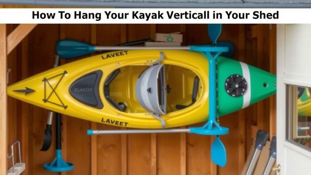 Safely Storing Your Kayak Vertically in Your Shed