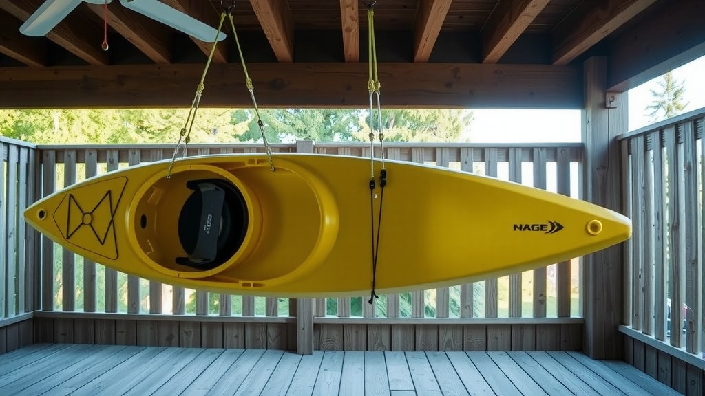 How to Hang a Kayak Under Your Deck Safely