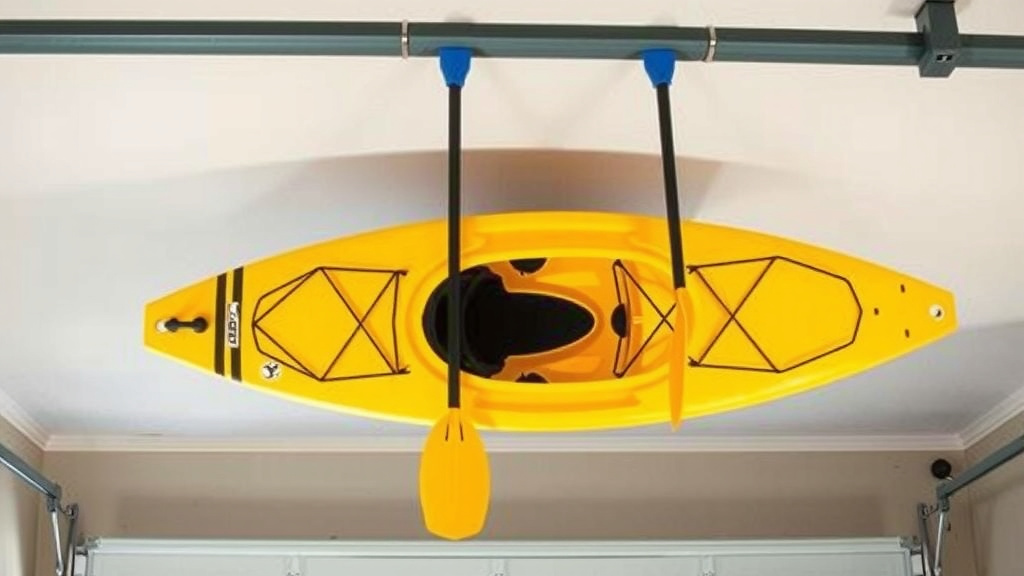 Storing Your Kayak Overhead in the Garage