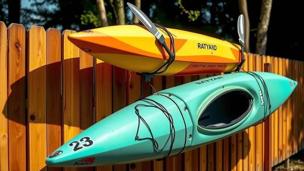 Hanging Your Kayaks on a Fence: A Space-Saving Solution