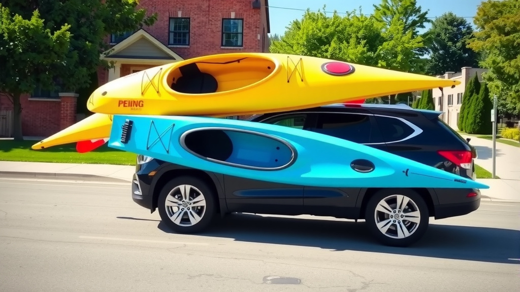 Safely Transporting Three Kayaks on Your SUV