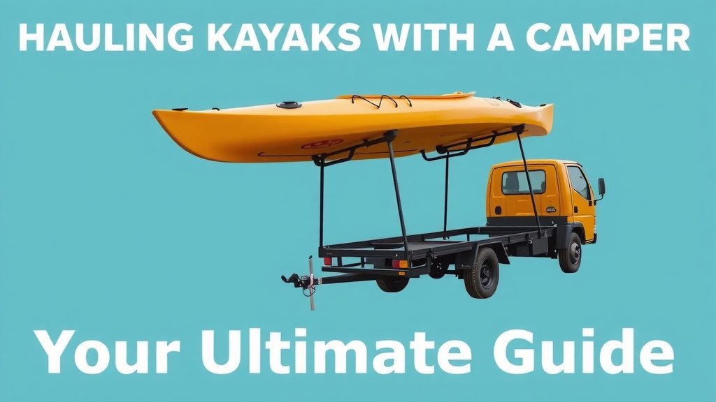 Hauling Kayaks With A Camper: Your Ultimate Guide